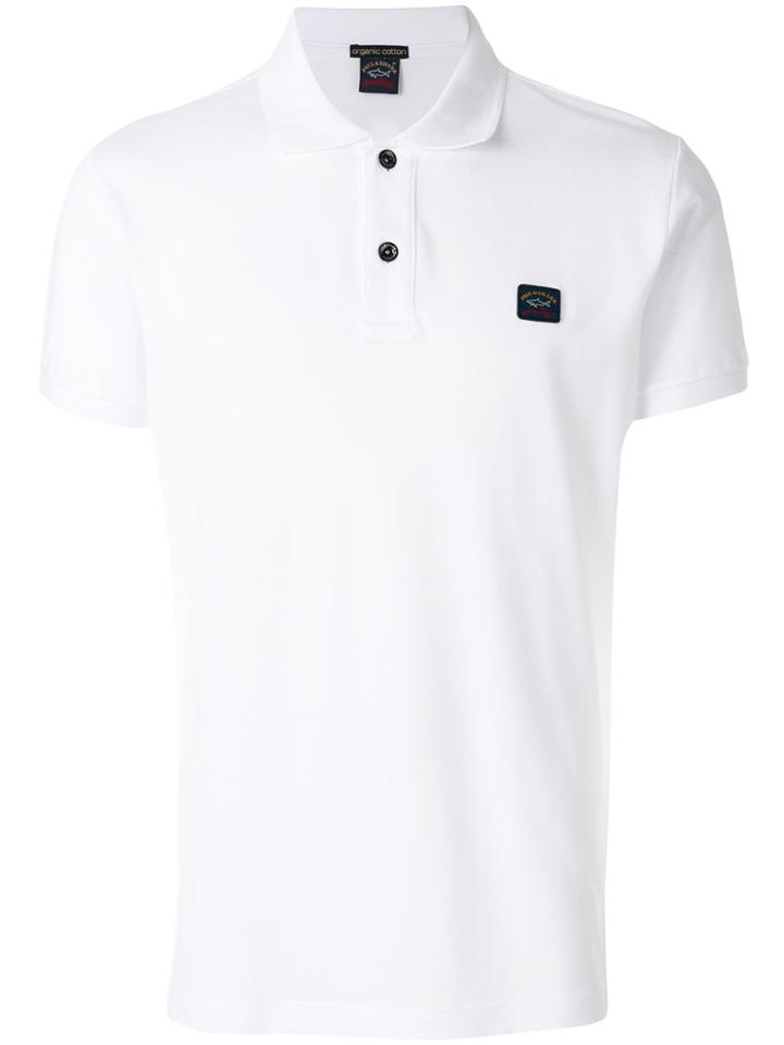 Paul & Shark Logo Patch Polo Shirt - White