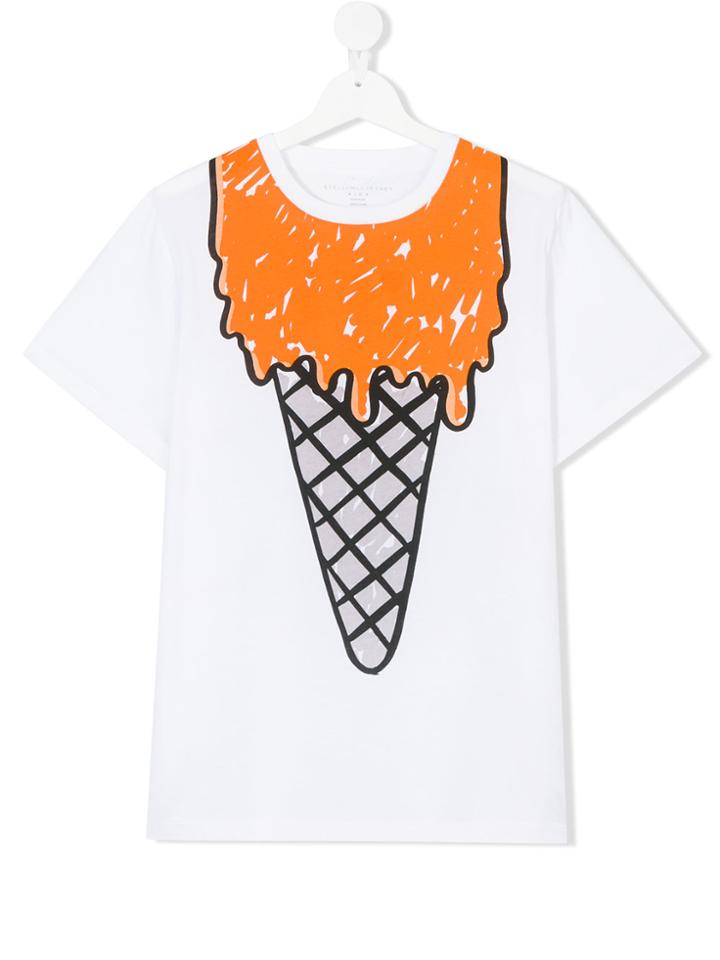 Stella Mccartney Kids Arlow Icecream Print T-shirt - White