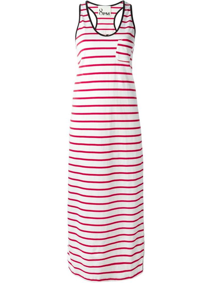 8pm Striped Tank Dress