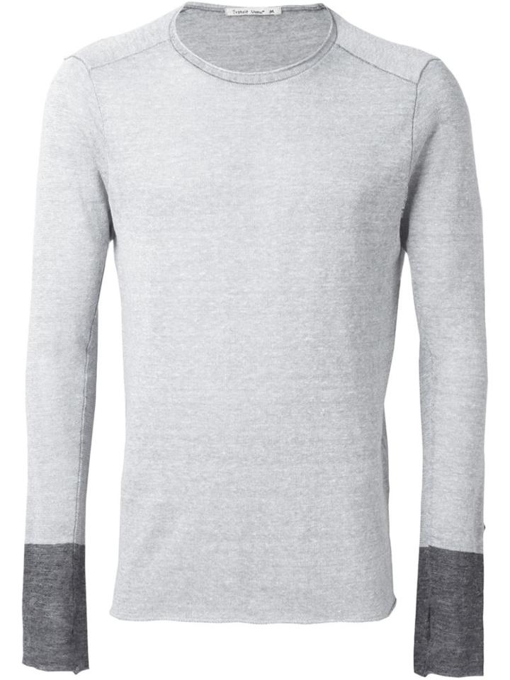 Transit Crew Neck Sweater, Men's, Size: S, Grey, Linen/flax/polyamide