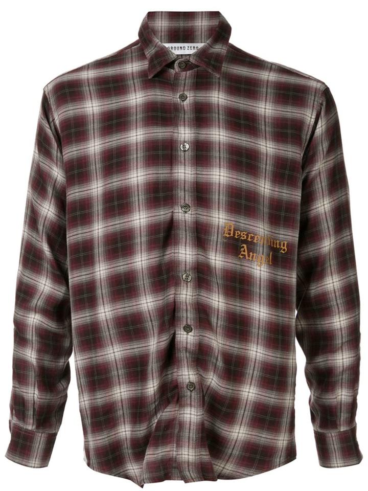 Ground Zero Descending Angel Checked Shirt - Red