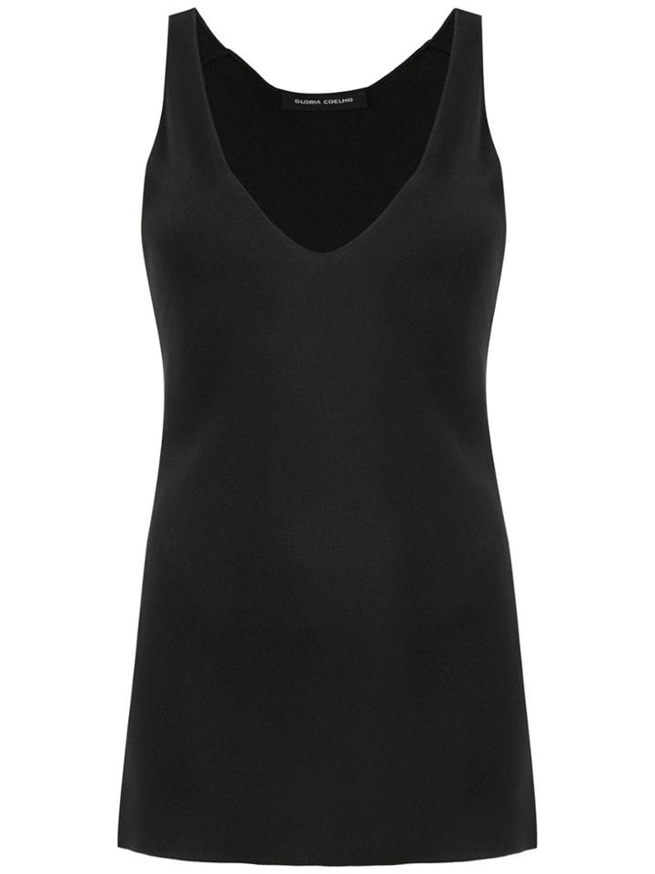 Gloria Coelho V-neck Blouse - Black