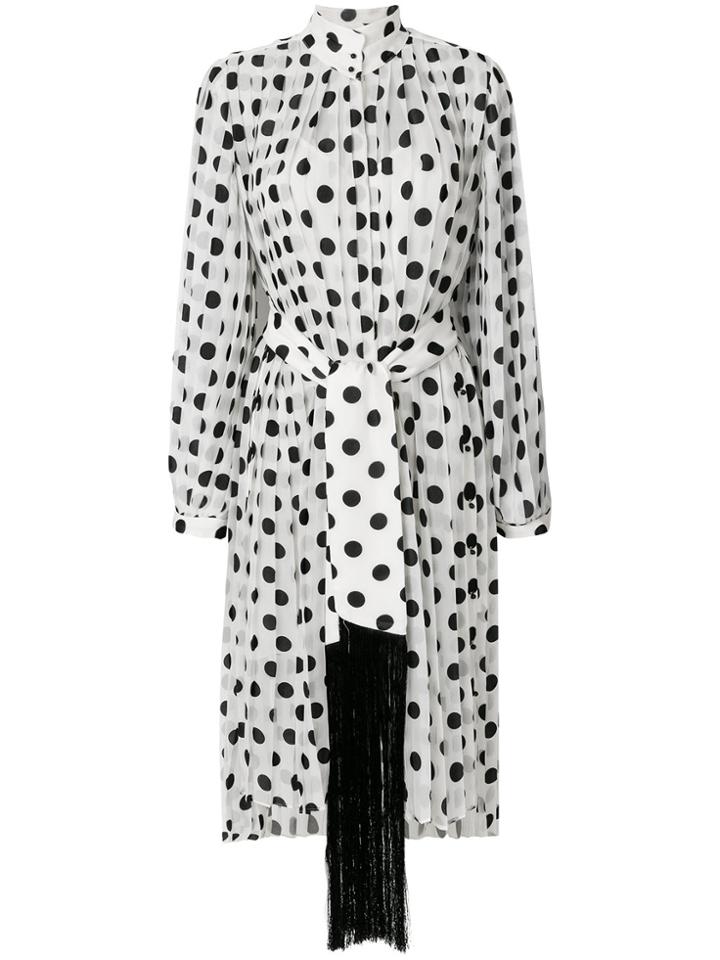 Zimmermann Pleated Polka Dot Dress - Black