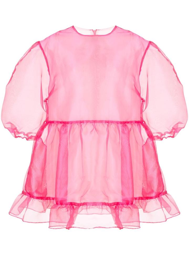 Sandy Liang Bader Transparent Dress - Pink