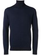 Zanone Turtle Neck Sweater - Blue