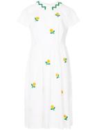 Jupe By Jackie Floral Embroidered Shirt Dress - White