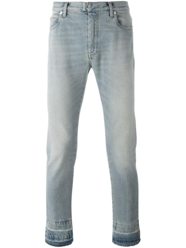 Maison Margiela Contrast Cuff Jeans, Men's, Size: 33, Blue, Cotton/spandex/elastane