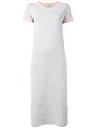 Kenzo Round Neck T-shirt Dress, Women's, Size: Large, Grey, Cotton