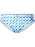 Mc2 Saint Barth - Fish Print Swim Trunks - Men - Polyamide/polyester/spandex/elastane - Xxl, White, Polyamide/polyester/spandex/elastane