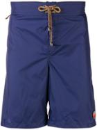 Missoni Mare Mixed Print Detail Swim Shorts - Blue