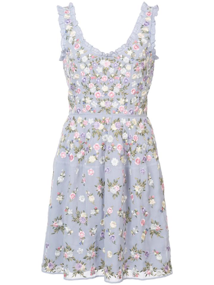 Needle & Thread Floral Print Dress - Blue