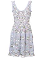 Needle & Thread Floral Print Dress - Blue