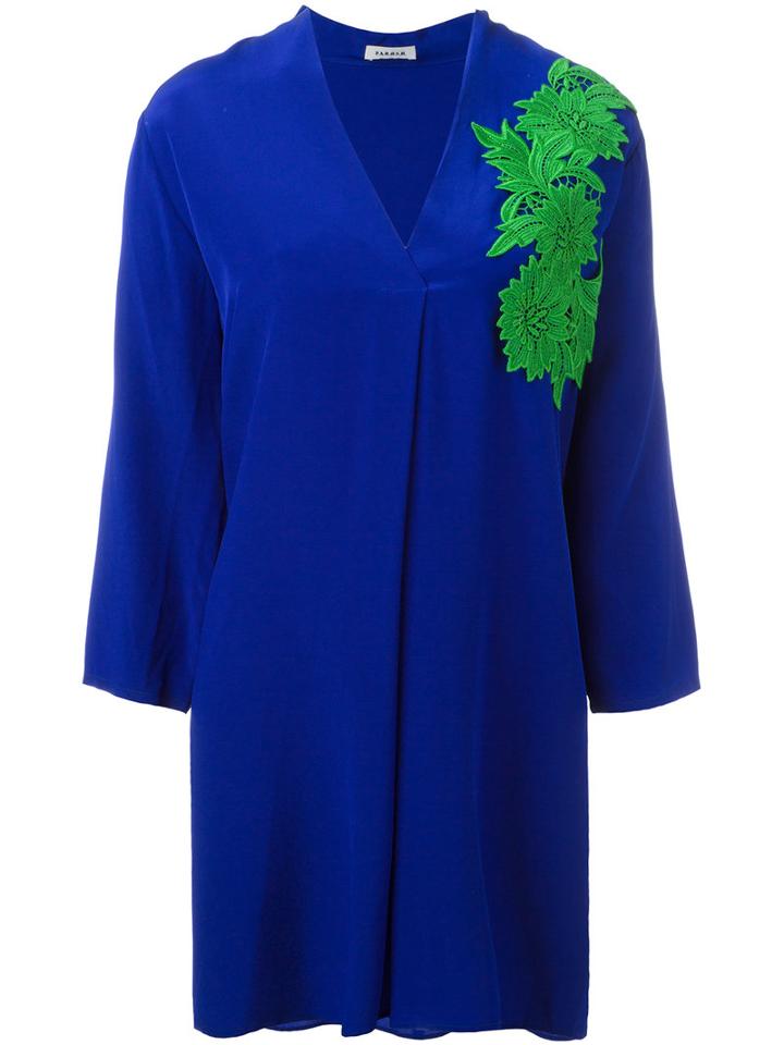 P.a.r.o.s.h. Spark Dress, Women's, Size: Medium, Blue, Silk