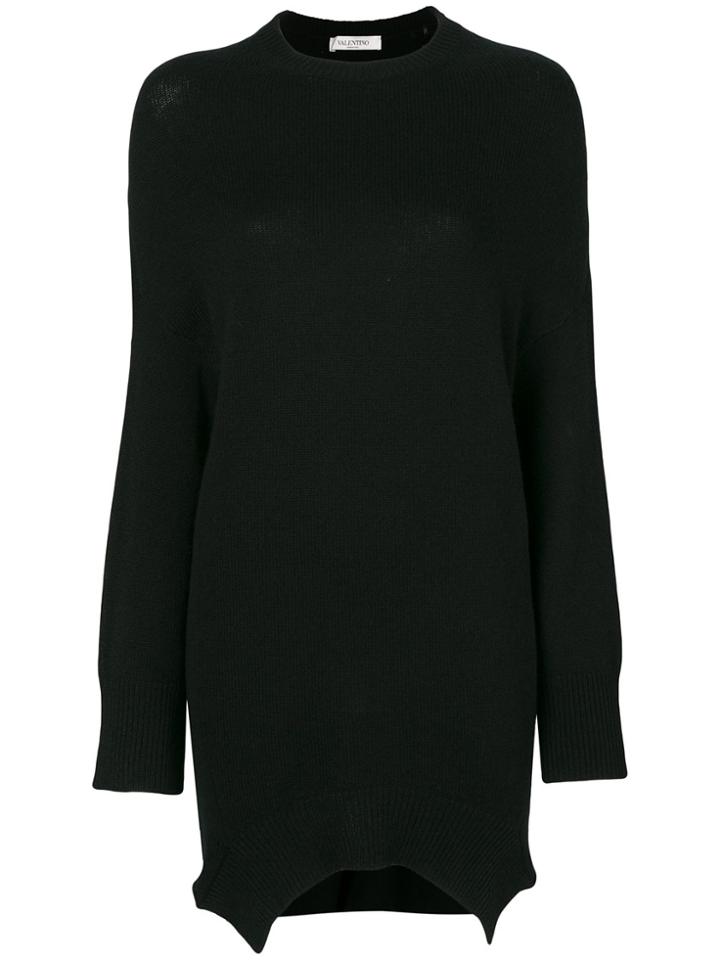 Valentino Asymmetric Elongated Jumper - Black