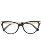 Versace Eyewear Cat-eye Glass Frames - Black