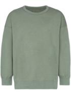 Visvim Cotton Jumbo Crew Sweatshirt - Green