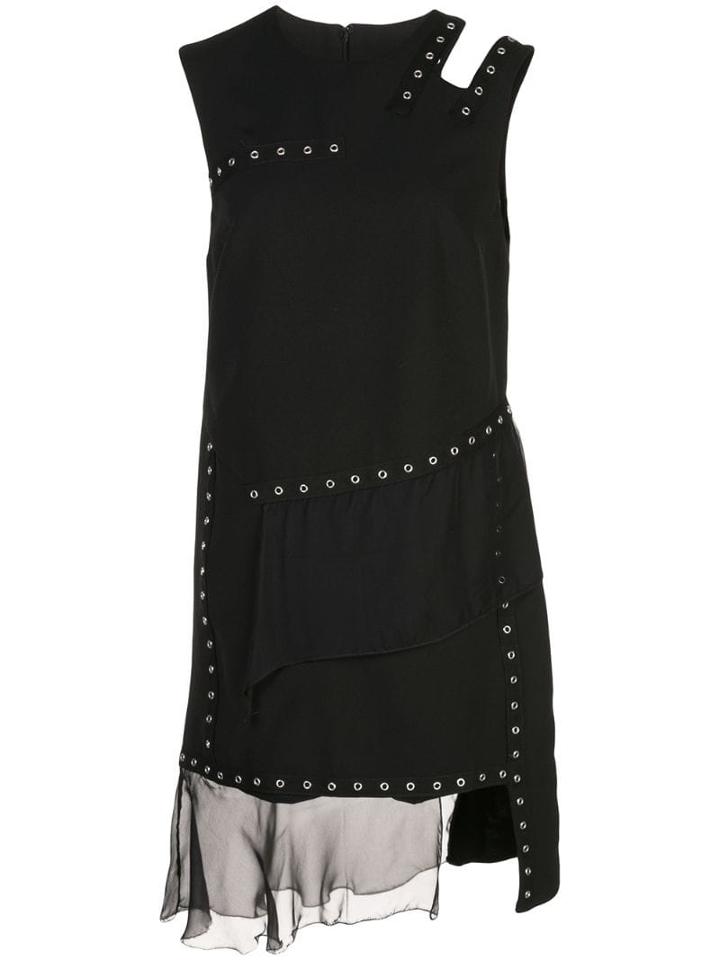 Nicole Miller Eyelet Embellished Dress - Black
