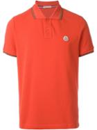 Moncler Classic Polo Shirt, Men's, Size: S, Red, Cotton