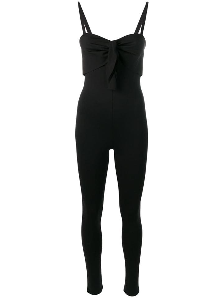 Pinko Country Bow Detail Skinny Jumpsuit - Black
