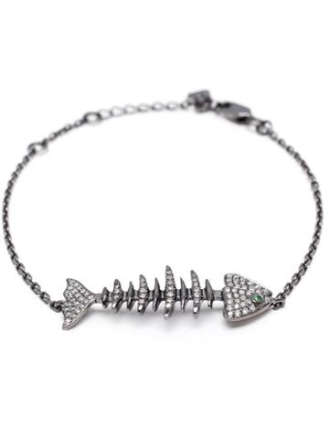 Kamushki 18k Gold, Diamond And Sapphire Bracelet