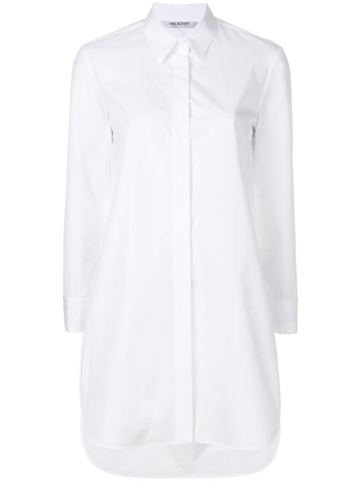 Neil Barrett Classic Long Shirt - White