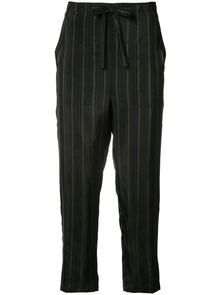 Vince - Cropped Trousers - Women - Cupro - S, Black, Cupro