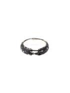 Tobias Wistisen 'narrow Stitch' Ring - Black
