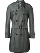 Burberry London Classic Trench Coat, Men's, Size: 48, Grey, Cotton/acetate/viscose