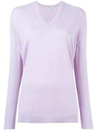 Kenzo V-neck Sweater, Women's, Size: Medium, Pink/purple, Wool