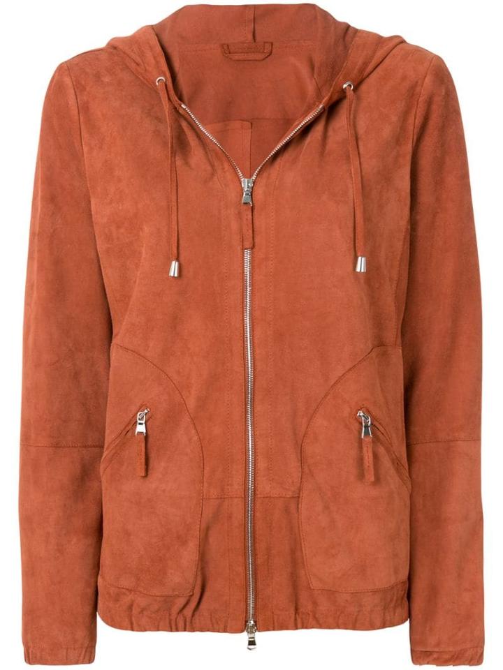 Eleventy Zipped Hooded Jacket - Yellow