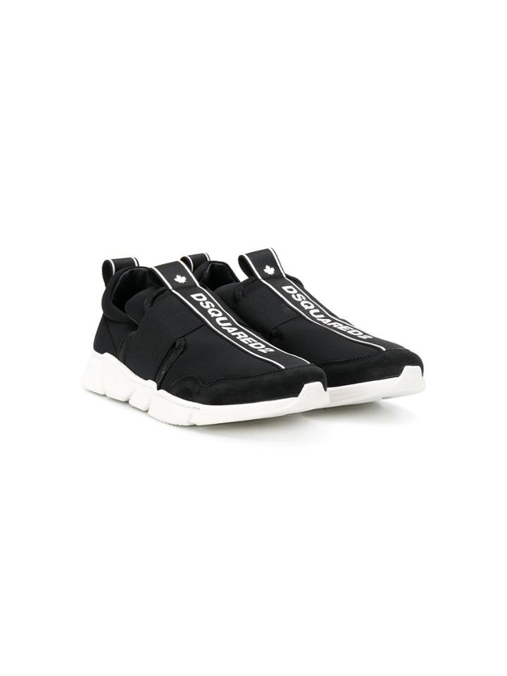 Dsquared2 Kids Teen Logo Tape Sneakers - Black