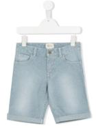 Gucci Kids Striped Denim Shorts, Toddler Boy's, Size: 5 Yrs, Blue