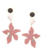 Lizzie Fortunato Jewels Portugal Poppy Earrings - Pink & Purple
