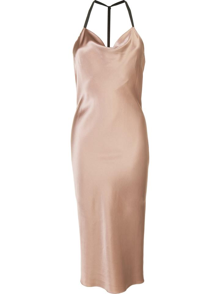Fleur Du Mal - Cowl Neck Slip - Women - Silk - S, Women's, Brown, Silk