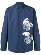 Just Cavalli Graphic Print Long-sleeve Shirt - Blue