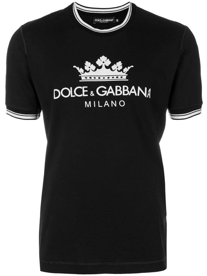 Dolce & Gabbana Logo Print T-shirt - Black