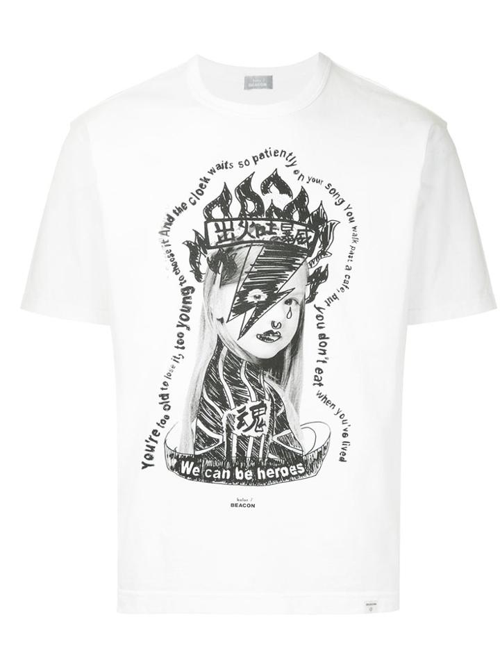 Kolor Beacon Heroes Print T-shirt - White