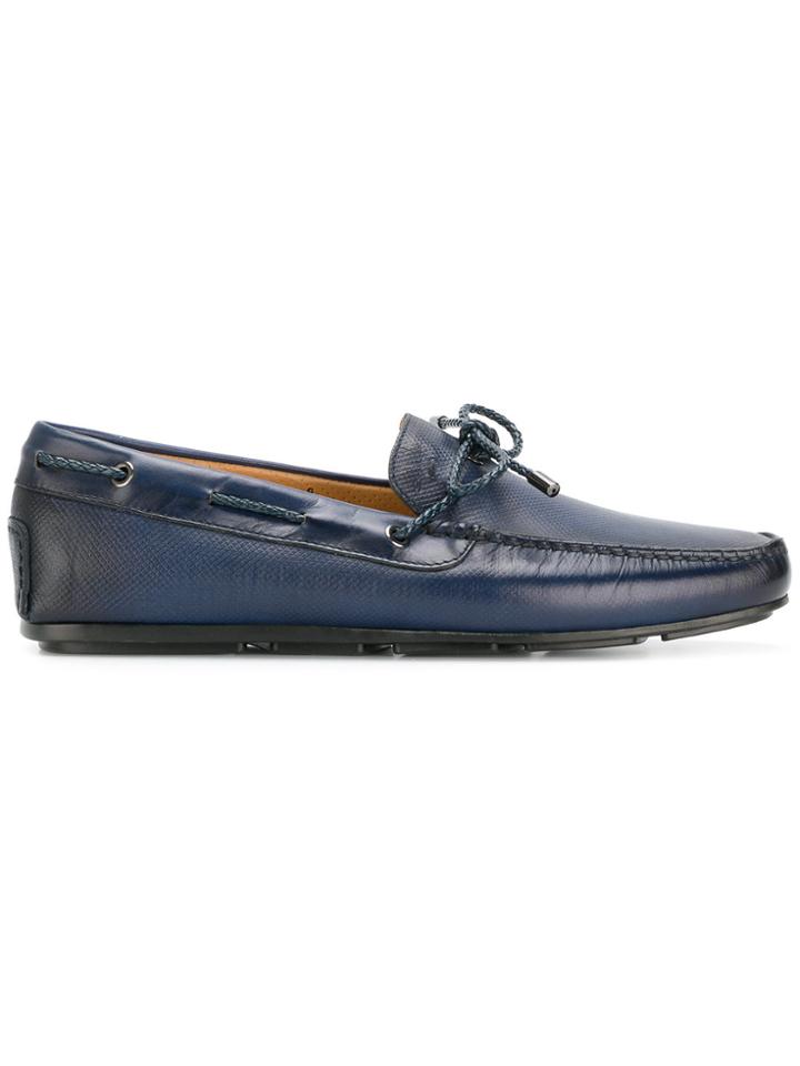 Santoni Classic Lace-up Loafers - Blue