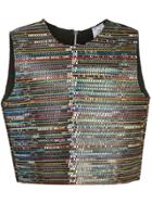 Bethany Williams Woven Sleeveless Vest - Black