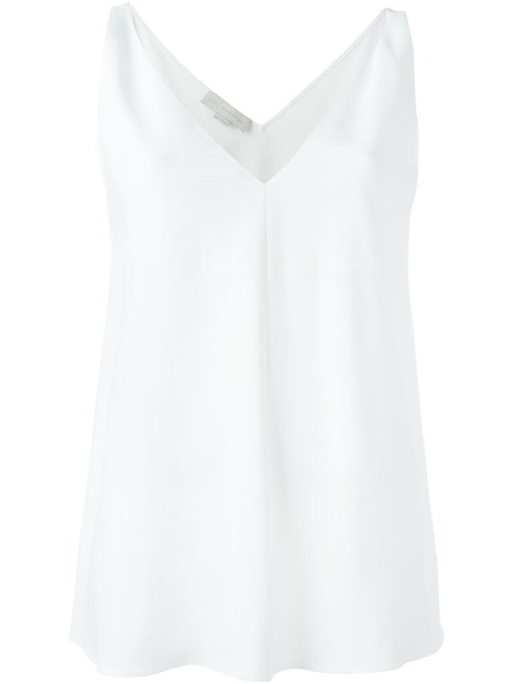Stella Mccartney V-neck Top, Women's, Size: 42, White, Spandex/elastane/acetate/viscose