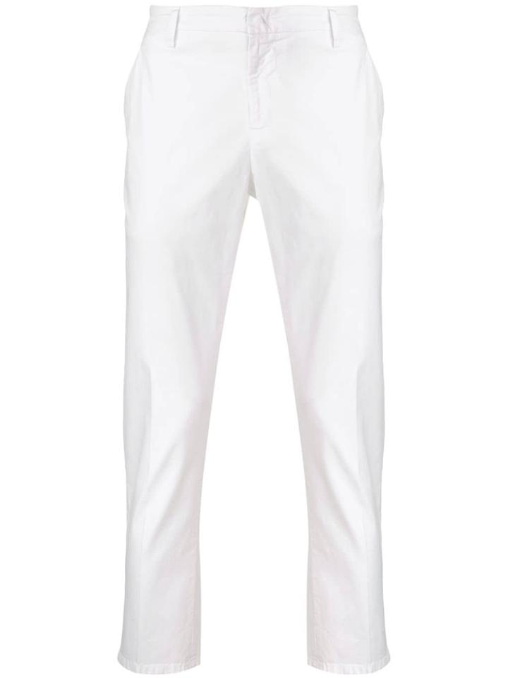 Dondup Straight Trousers - White