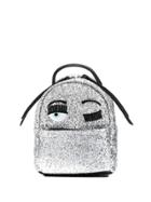 Chiara Ferragni Zaino Mini Glitter Backpack - Silver