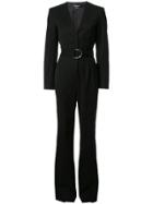 Calvin Klein Belted Tailored Jumpsuit - Black