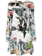 Moschino Magazine Cutout Print Dress - Multicolour