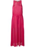 Emilio Pucci Halterneck Mesh Maxi Dress - Pink & Purple
