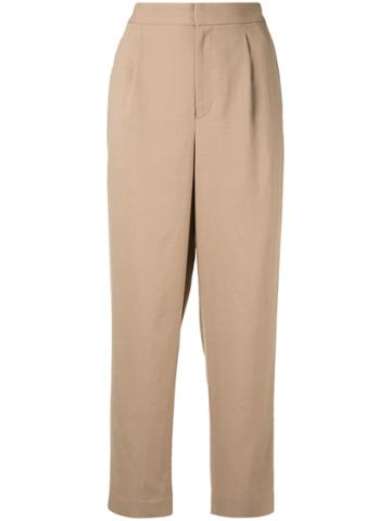 Ballsey Cropped Trousers - Brown