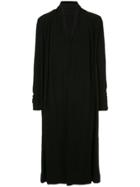 Julius Open-front Longline Jacket - Black