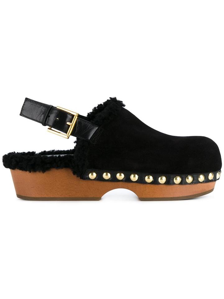 Alexander Mcqueen Shearling Clogs