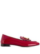 Chloé C Embellished Loafers - Red