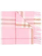 Burberry Cashmere Giant Check Scarf - Pink